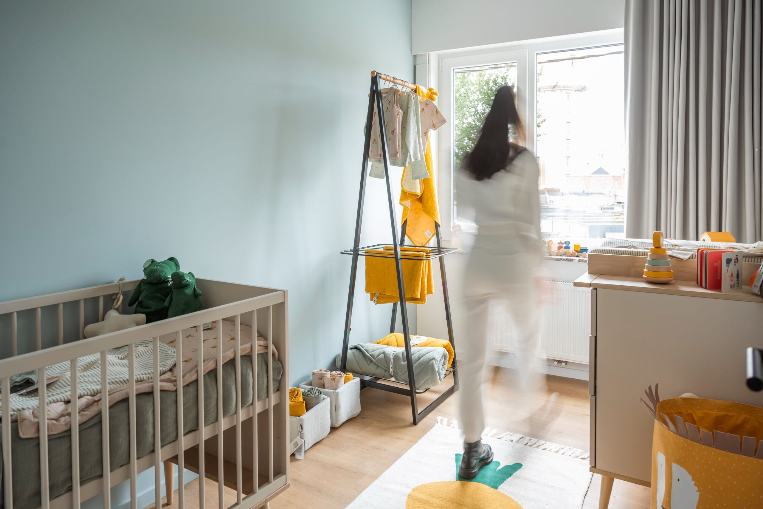 Verduisterende gordijnen.